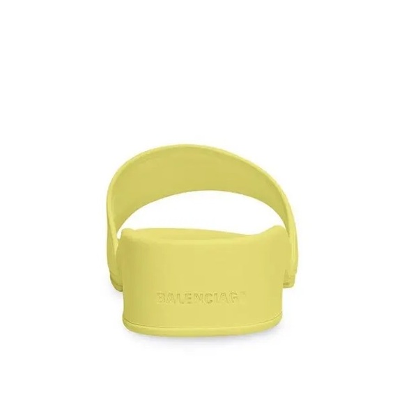 Balenciaga BB Logo Rubber Pool Wedge Slide Sandal Clog Heels - Picture 4 of 14